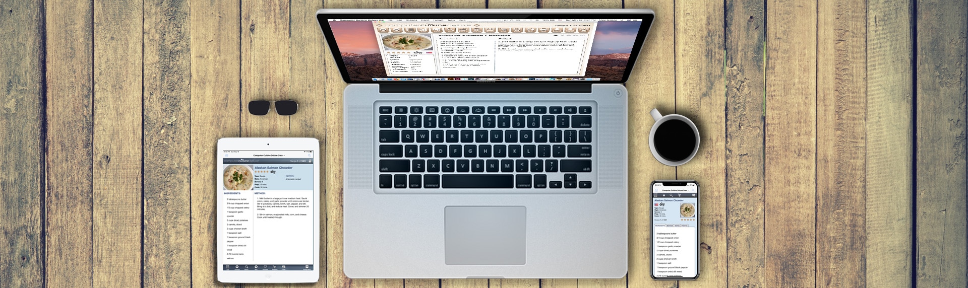 computer cuisine laptop mac recipe software version 9 MacBook Pro macOS MacBook Pro iPhone iPad