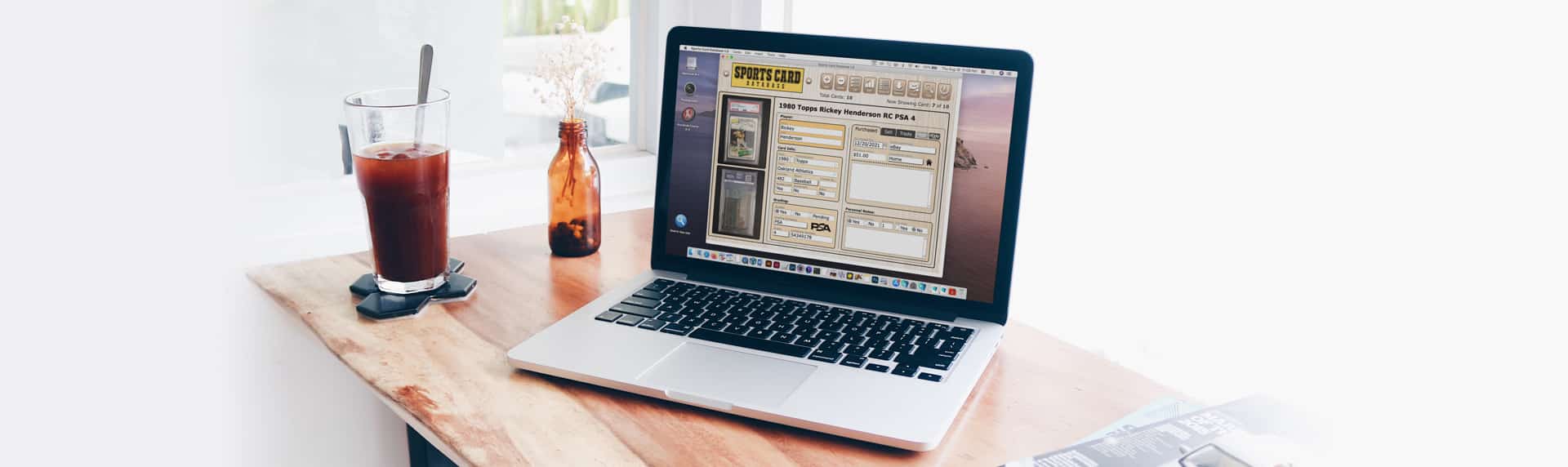 Sports Card Database MacOS Windows Software Organizer Application Database Solution for organizing Baseball Cards, Football Cards, Basketball Card, Hockey Cards, Soccer cards, F1 cards, PSA Graded Cards, SGC Graded Cards, Beckett Graded cards, and more